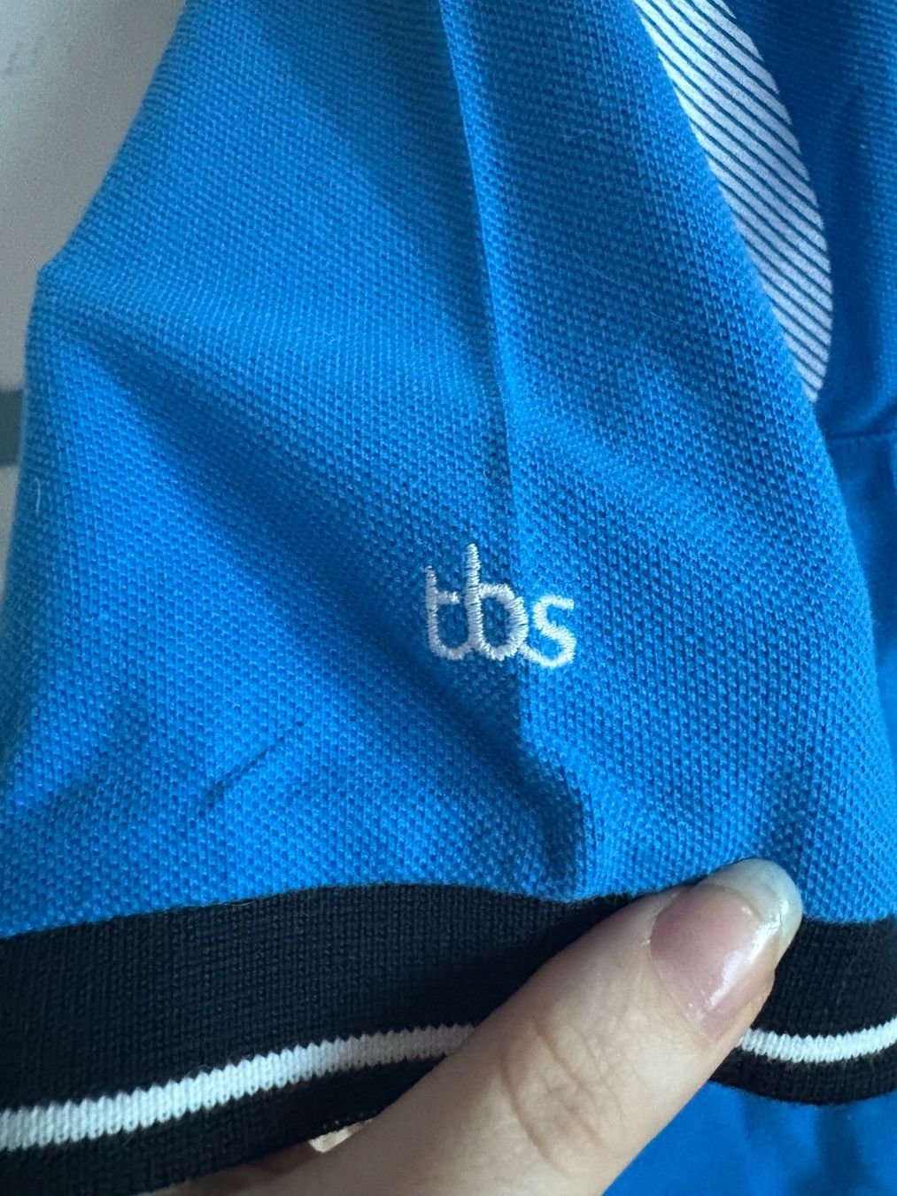 TBS Magliette Polo: Polo TBS bleu "Race for Water" – Usato da Lausanne venduto da milou201619 3