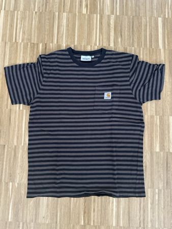 Carhartt T-Shirt gestreift mit Brusttasche Grösse M