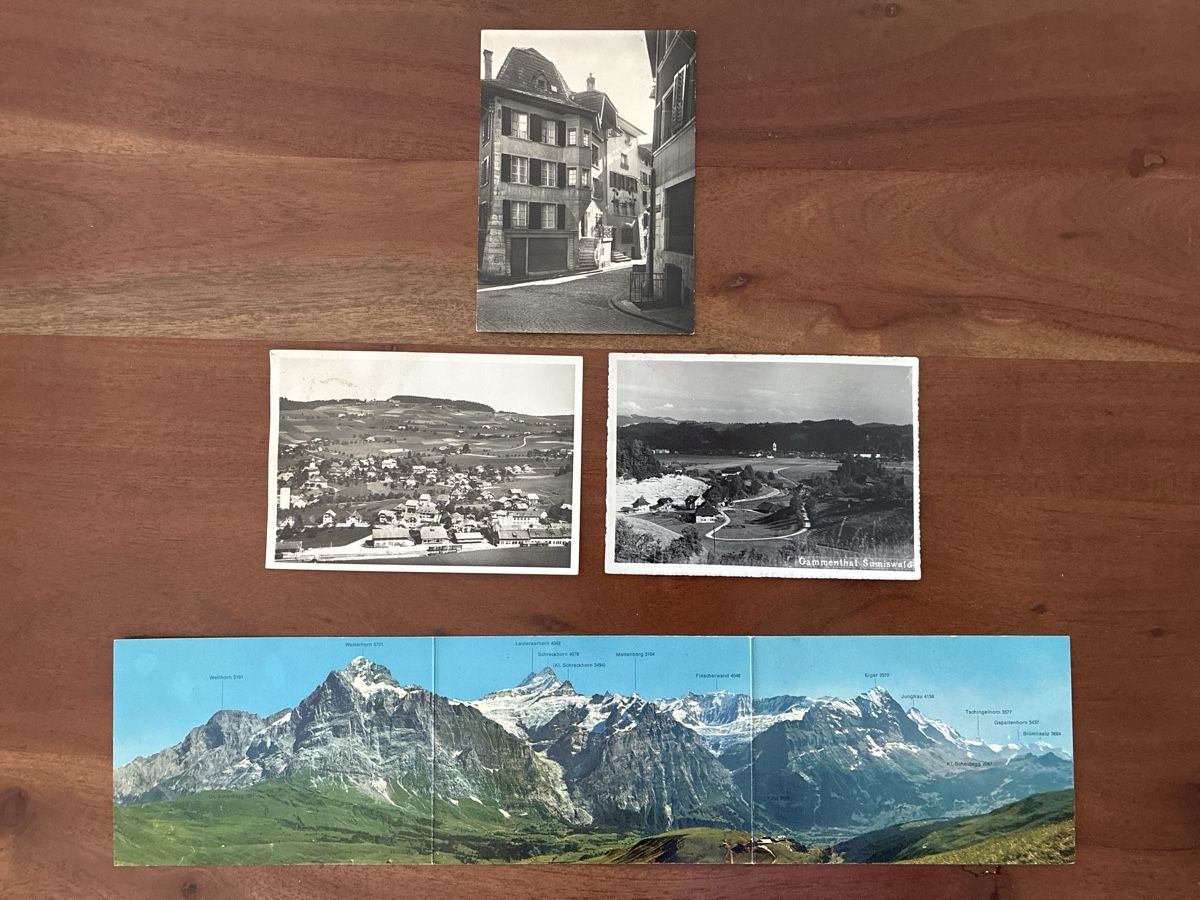 Cartoline postali: 10 Ansichtskarten Schweiz diverse von Kanton Bern Grossforma – Usato da Oftringen venduto da Cla.vD.74 2