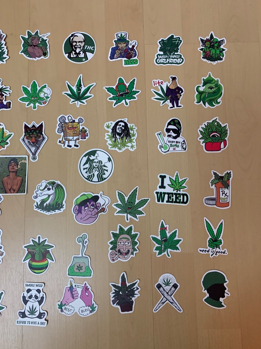 Aufkleber: Aufkleber, WEED, Sticker 50 Stück – Neu und originalverpackt aus Rorschach von lobosch1 1