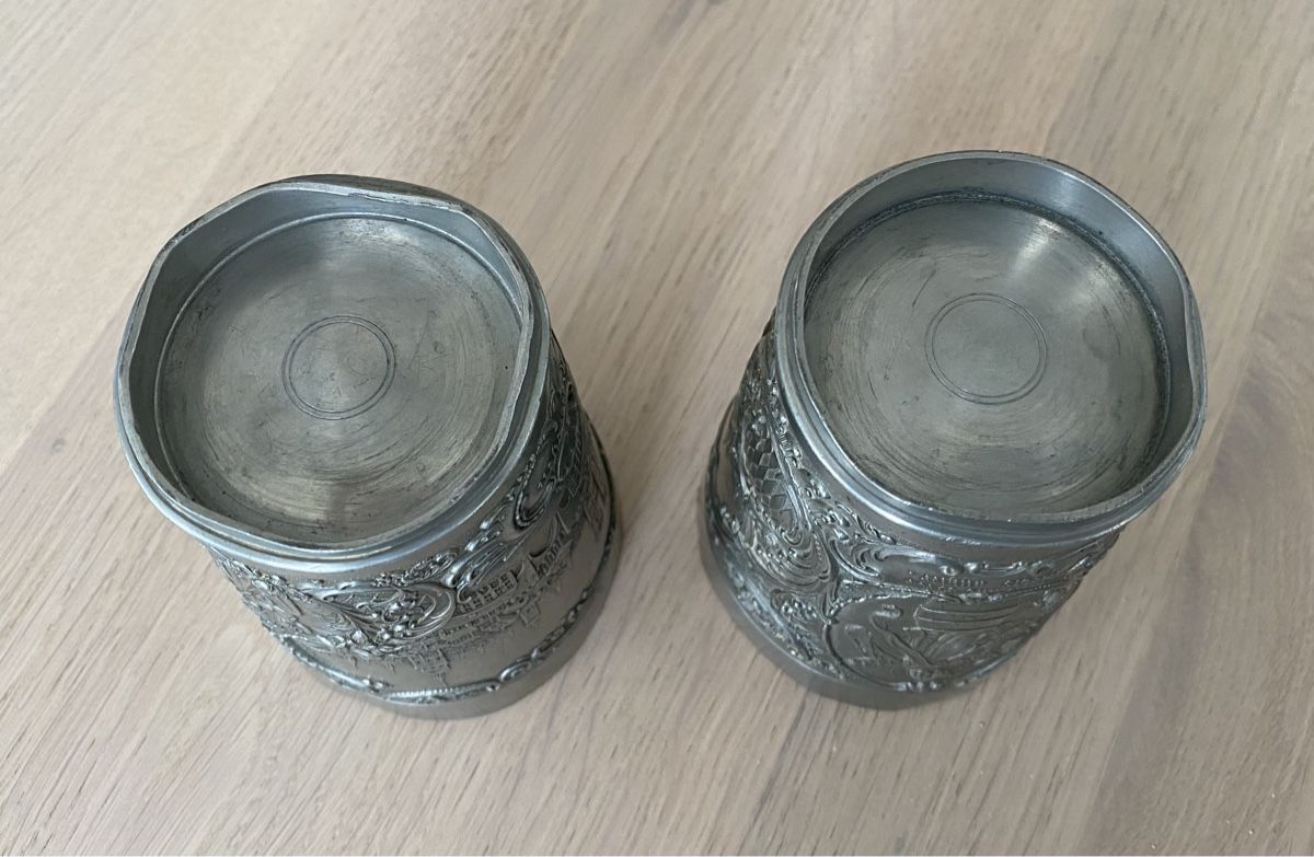 Tasses: 2 antike Münchner Bierbecher aus Zinn – D'occasion à St. Gallen par .Marcus. 5
