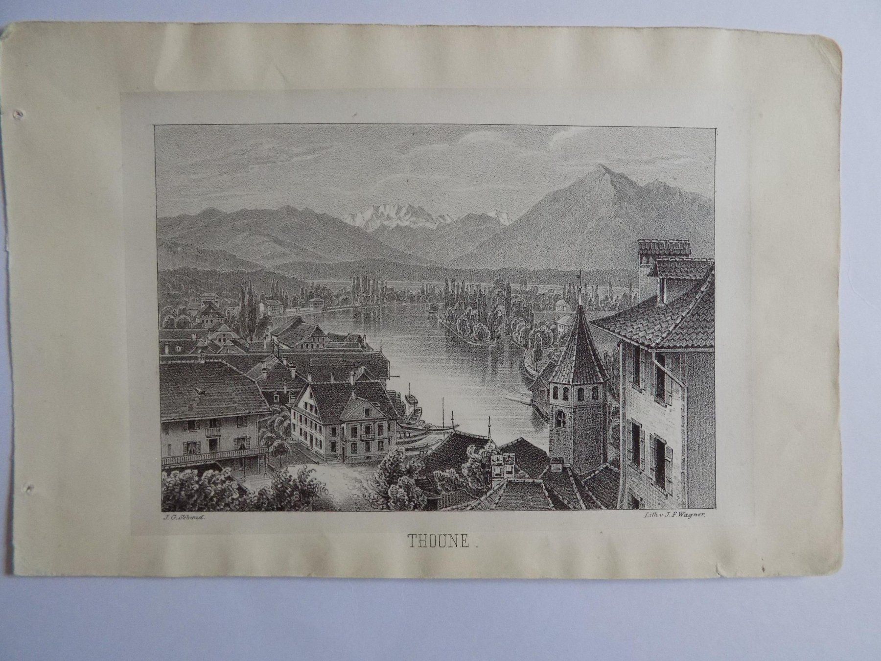 Stiche: Thun Lithographie – Gebraucht aus Risch von Antikfee