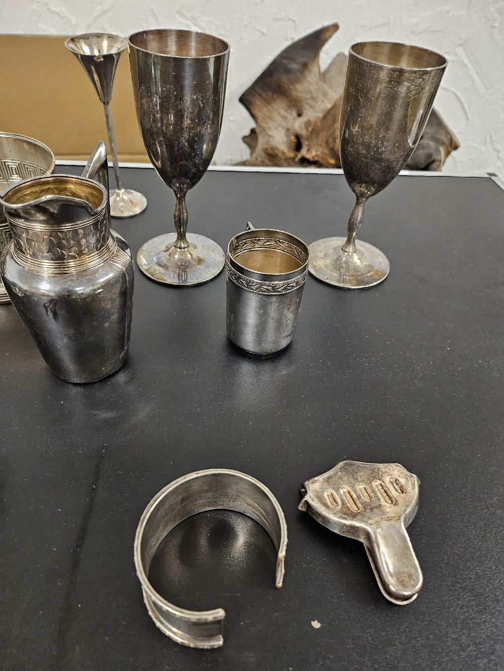 Set di posate: Silber oder Versilbert Konvolut  Becher Kerzenhalter und Div – Usato da St. Gallen venduto da Cocos_Ricardo 2