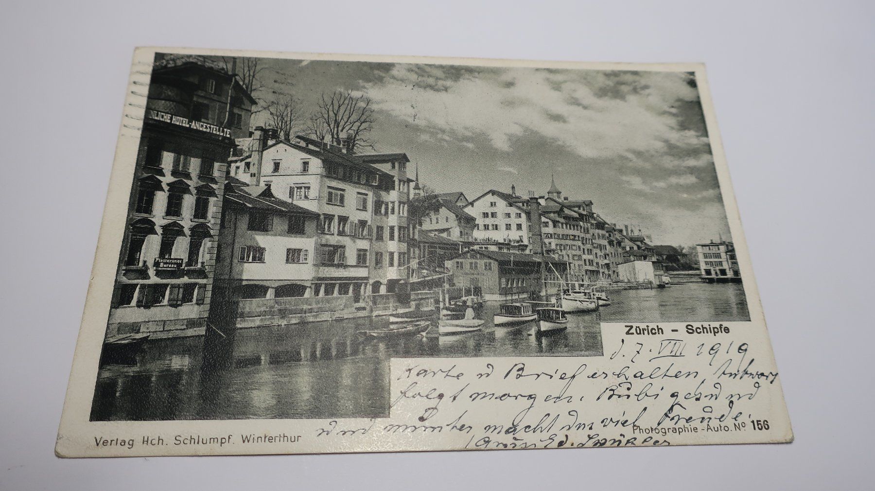 Cartoline postali: Zürich - Schipfe  1919 – Usato da Cormoret venduto da Pascalll2001 1