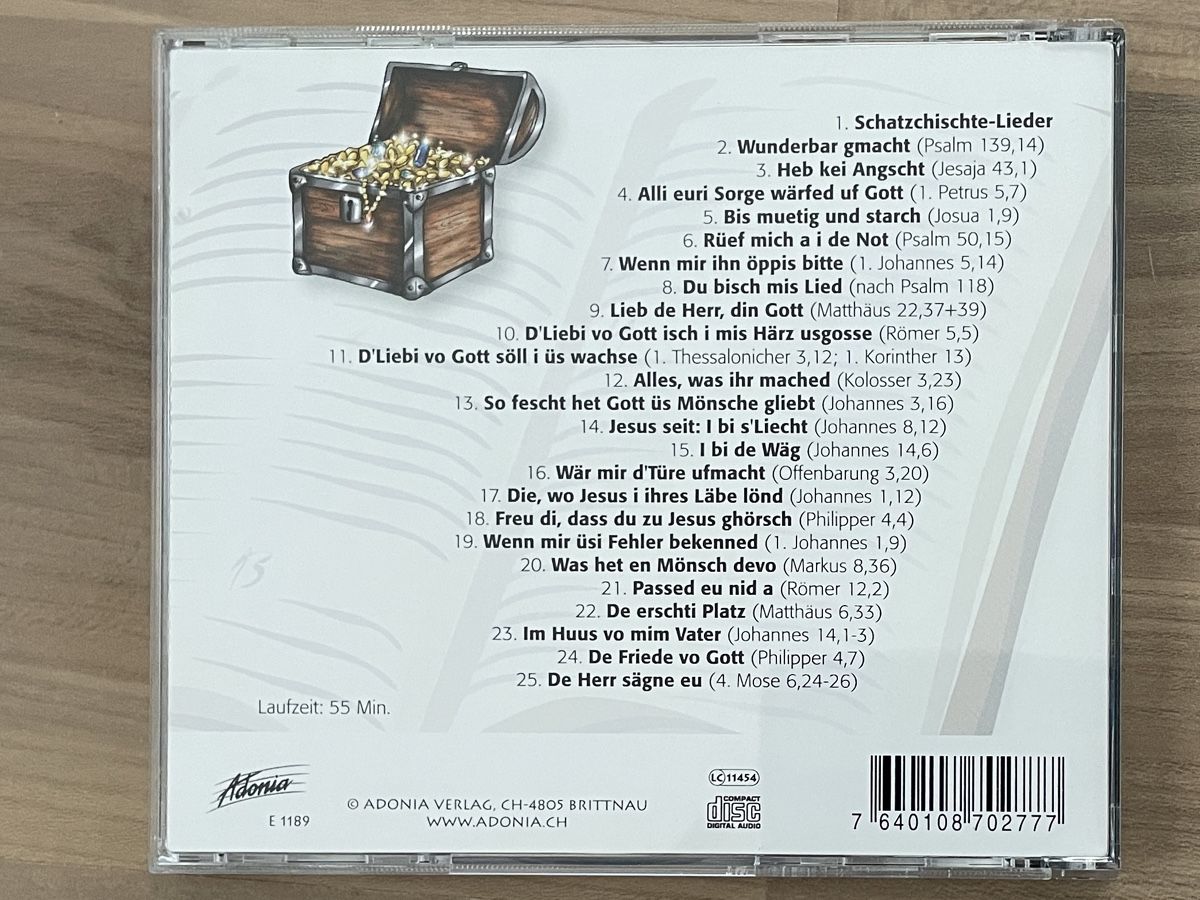 CD: Schatz Chischte Lieder (Adonia) – Usato da Elsau venduto da Lusmus13 1