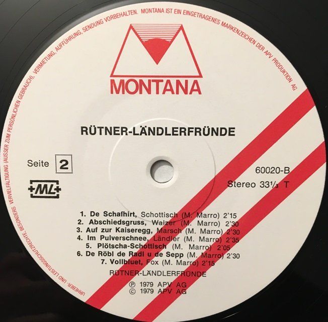 Schallplatten: Rütner-Ländlerfründe (LP) – Gebraucht aus Grüningen von azulmarron 3