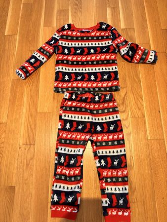 Pyjama Set Zara weihnachtlich Grösse 104 rot blau