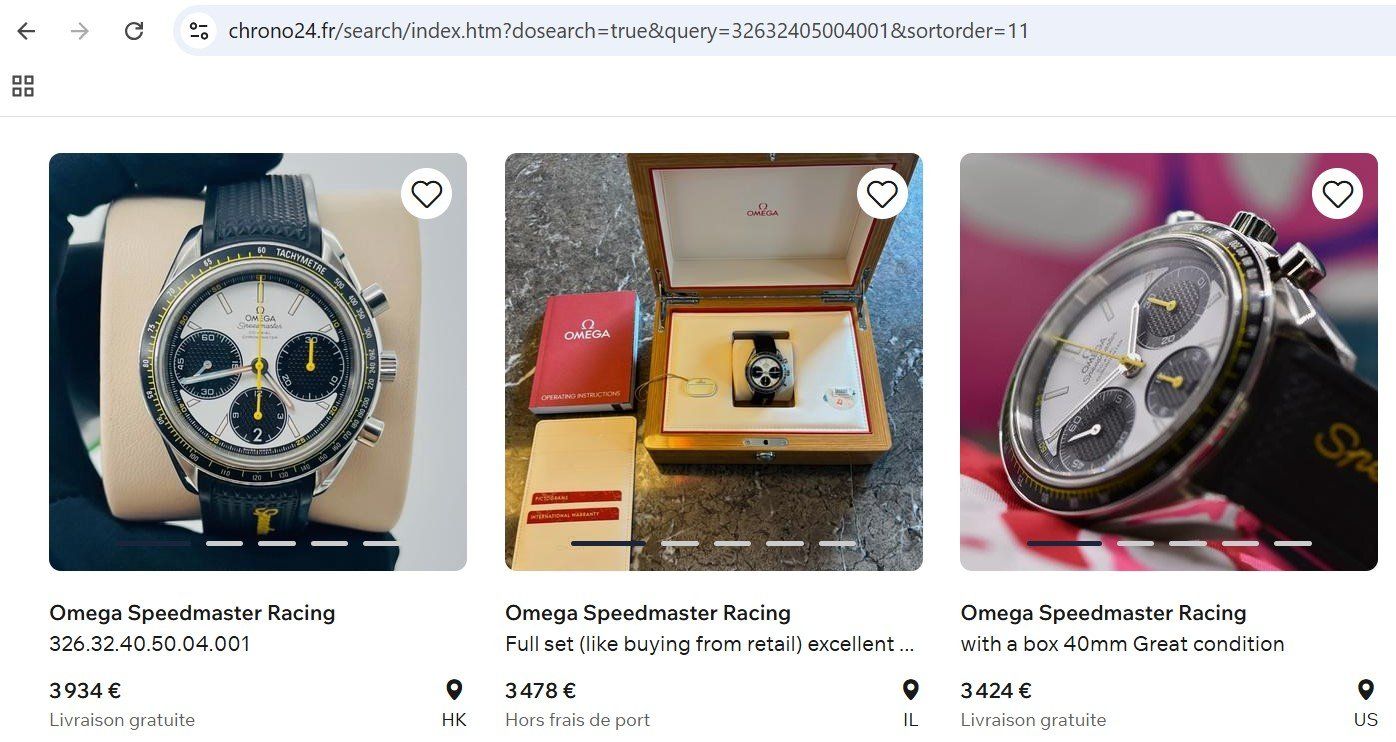 Omega Orologi: Omega Speedmaster Racing / Full Set / Panda – Usato da Tatroz venduto da Vroumwroum 8