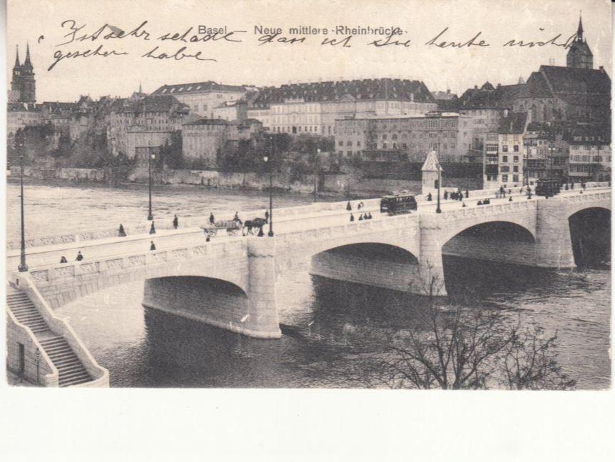 Cartoline postali: Basel 1907 mit ST Sanitäts-Schulen Basel – Usato da Bürglen TG venduto da StampGraf