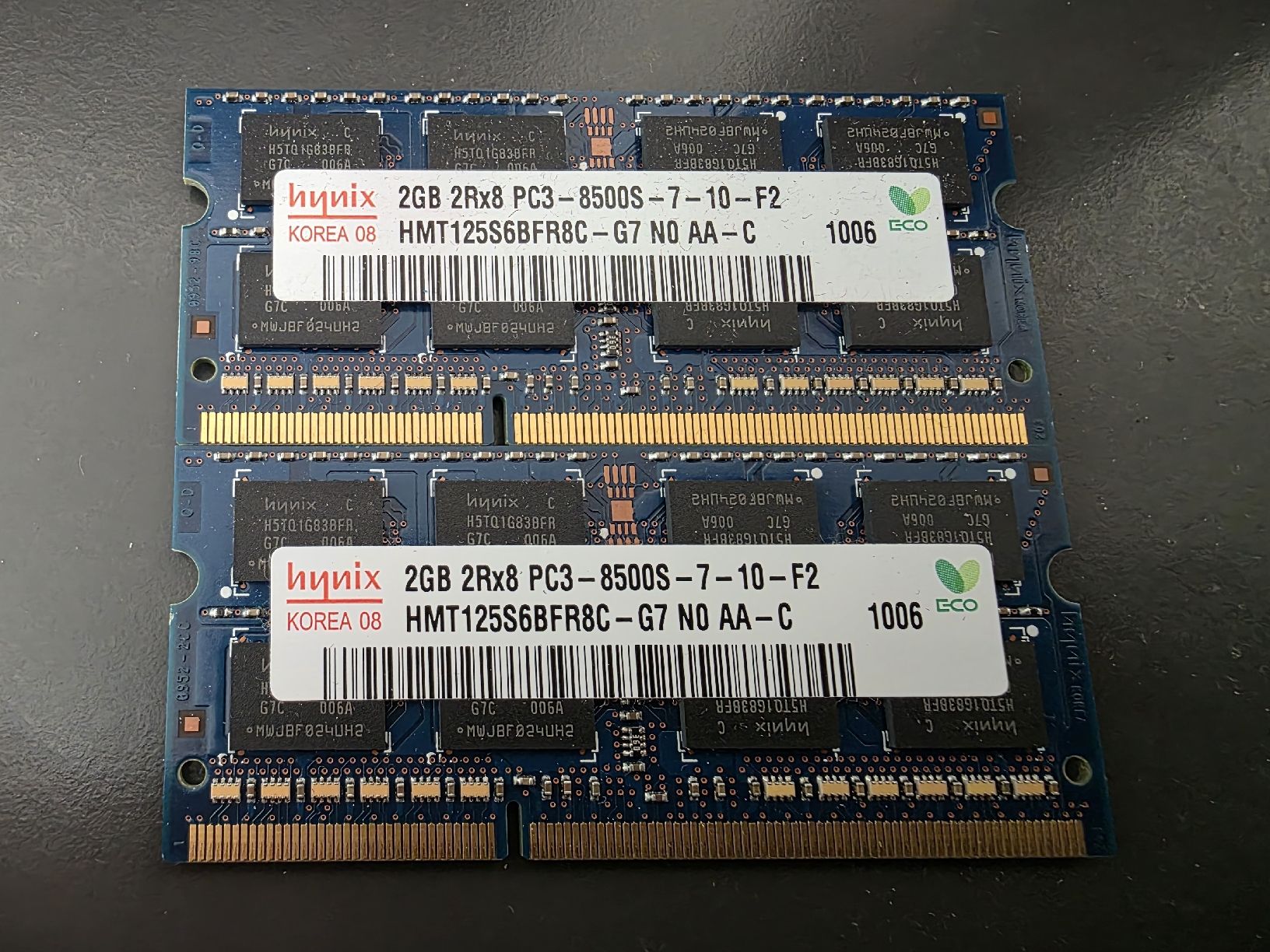 Memoria / RAM: SO-DIMM 2x  2GB PC3-8500S Hynix 2 Stück – Usato da Grosswangen venduto da Bitubo