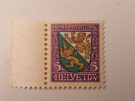Schweiz Marke 1926, Kantons- und Schweizer Wappen, thurgau 5