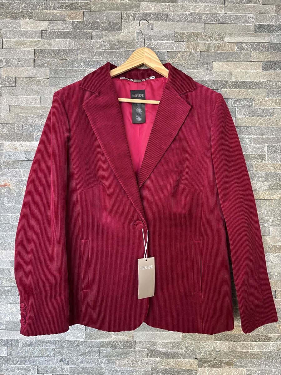 Madeleine Jacken: MADELEINE - Blazer Velours Cotele - 42 – Neu und originalverpackt aus Chardonne von teenyweeny