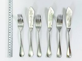 Christofle Fischbesteck Set - 6-teilig, versilbert