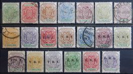 Transvaal British Lot mit alten Werten III