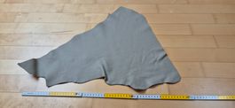 Leder beige (echtes Nappa Rindsleder) Reststück - beige