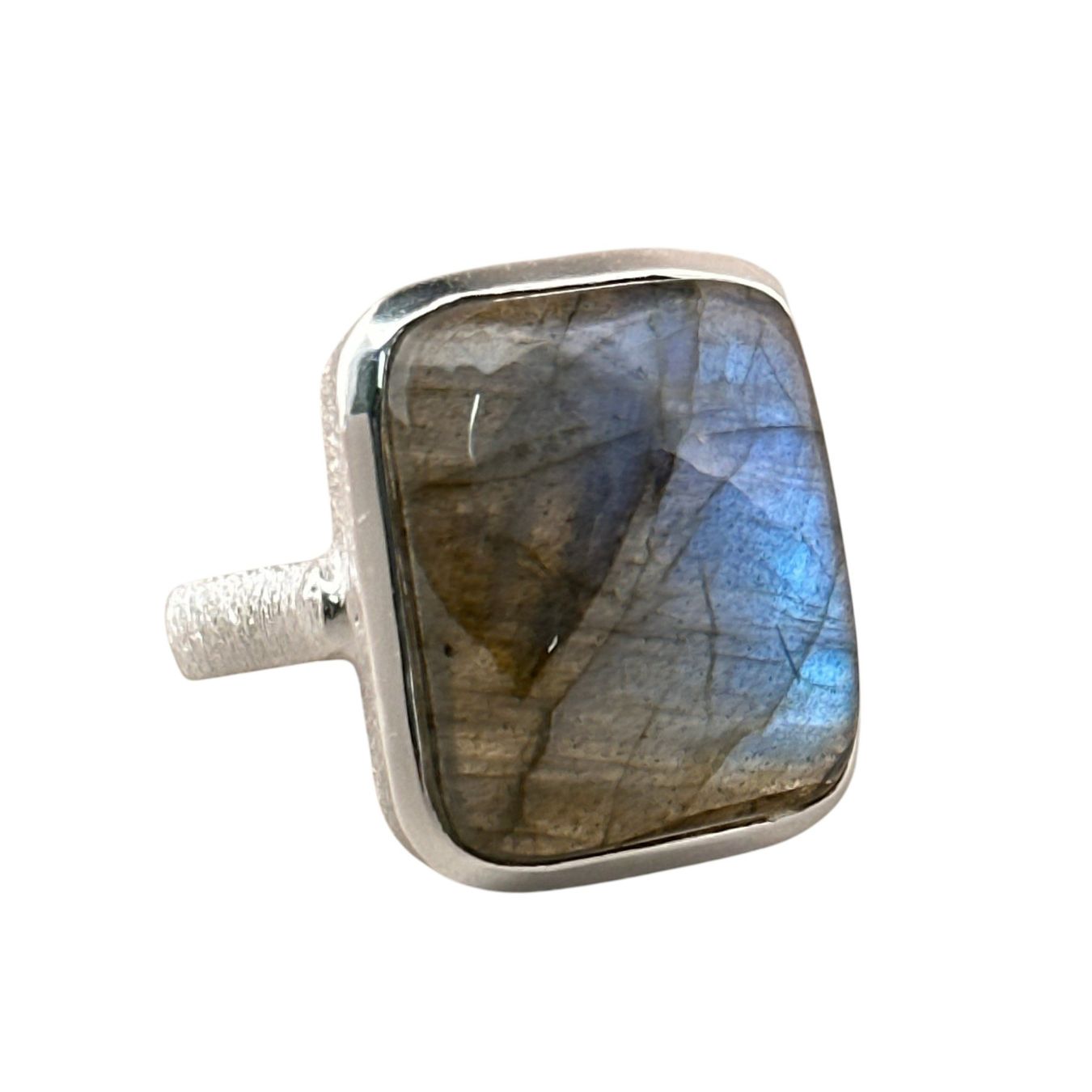 Olga Ribler Anelli: Unikate Silber Ring 925 mit Labradorit Grösse 61 – Nuovo (secondo la descrizione) da Luzern venduto da Schmuckoutlet 2