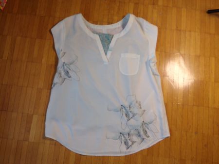 Damen Bluse mit Top leicht grün Gr. Ca L