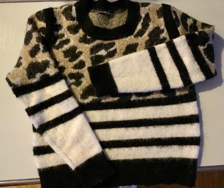 Guess Winter Pullover, Grösse S,  Leopardenmuster, warm👍