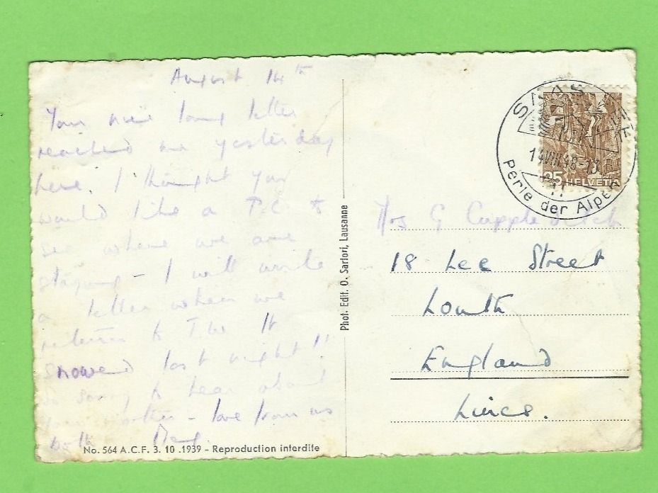 Cartoline postali: Saas-Fee und Mischabelgruppe – Usato da Zürich venduto da t24_de 1