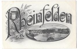 Rheinfelden Schriftzug mit diversen Bildern