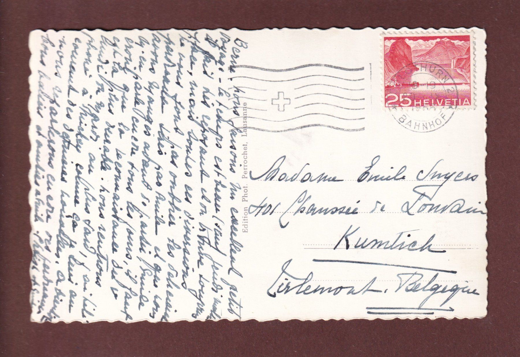 Cartoline postali: NEUCHÂTEL - 1956 – Usato da Pully venduto da nicecards 1