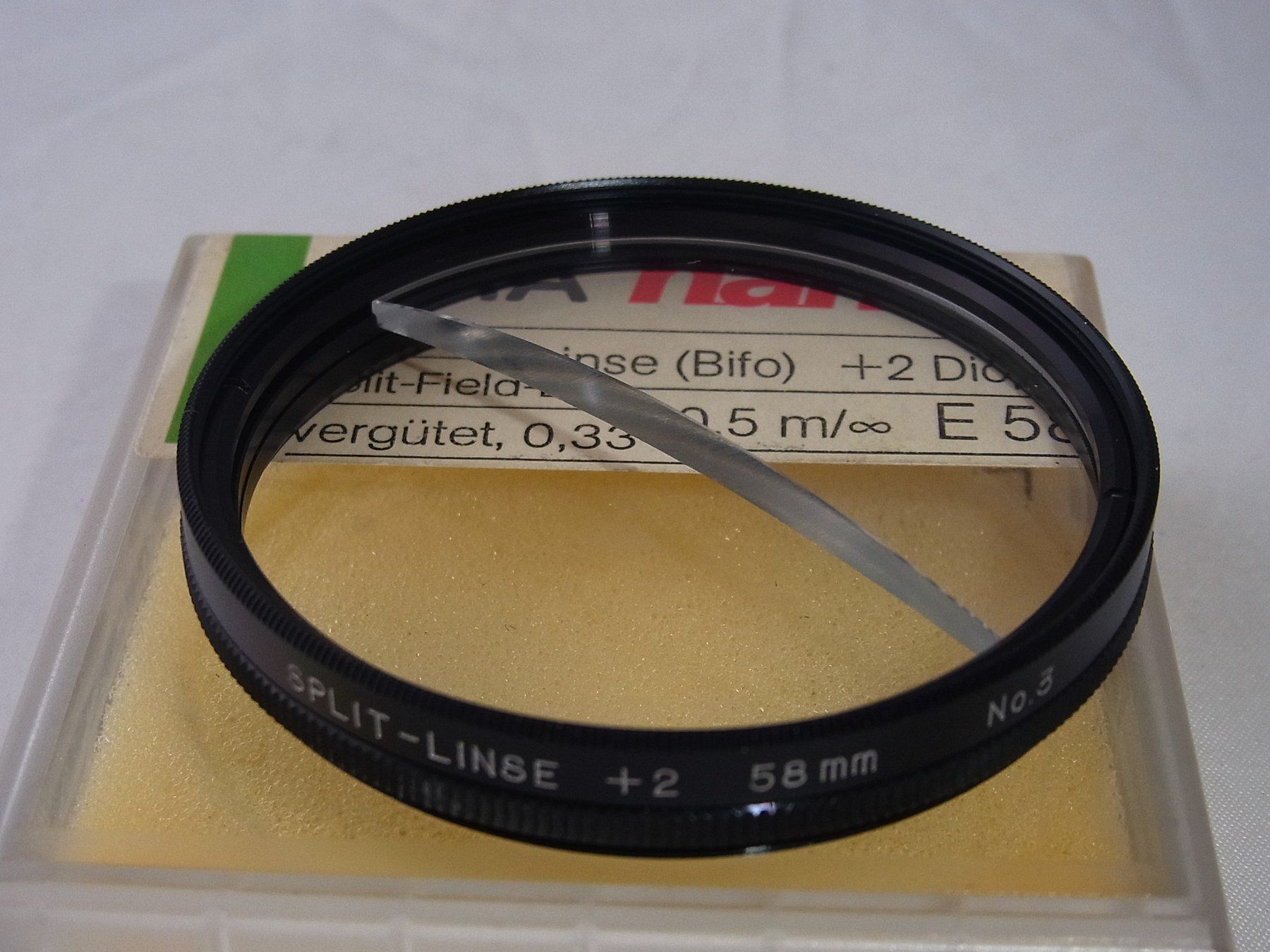 Filtri: Hoya Spezial Filter 58mm Splitfield Makro #h1 – Usato da Dietikon venduto da Baro4