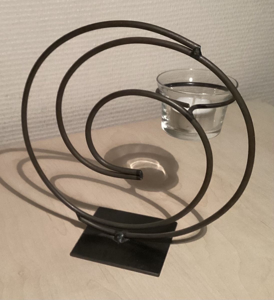 Portacandele: Kerzenständer, Metall Windlicht/Teelichthalter Spirale – Usato da Reinach BL venduto da Linda013 3