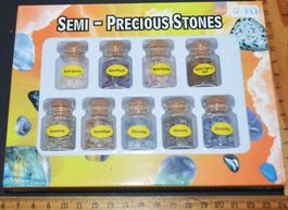 Deko - Heilsteine G-847 - Semi-Precious Stones - 9 Flaschen