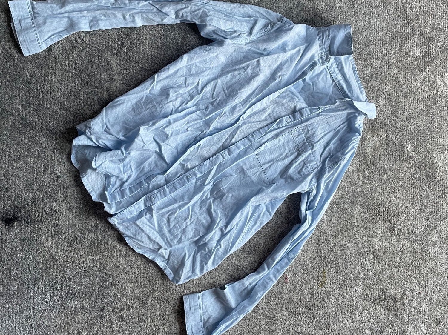 Camicette, T-shirt & Top: Mädchen Hemd, blau – Usato da Zuchwil venduto da mrjingles80