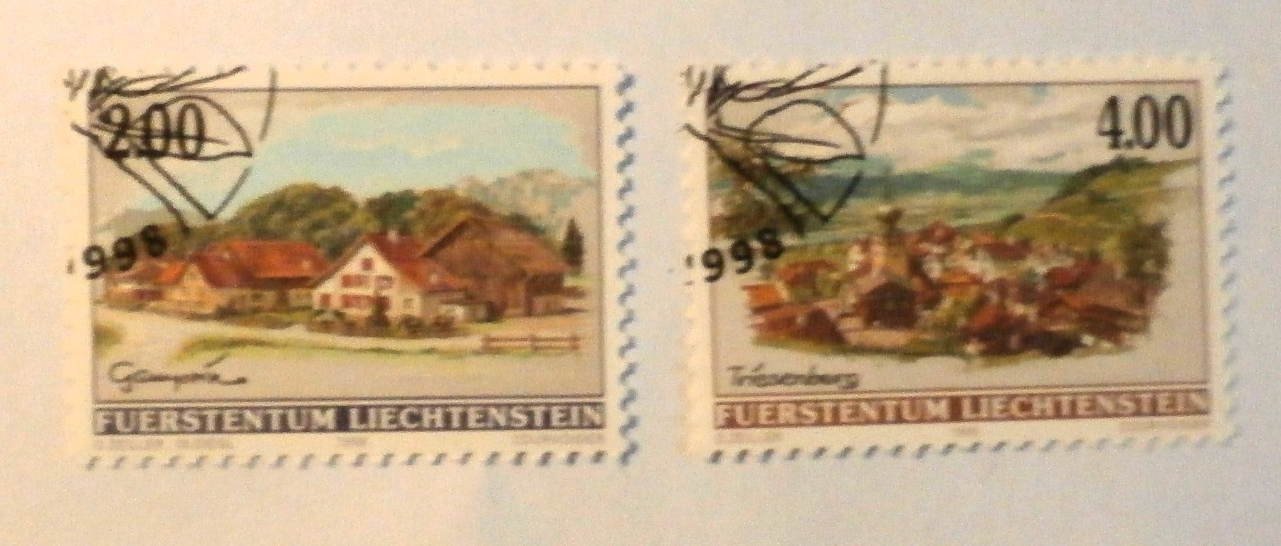 Tutti i francobolli: FL Dorfansichten 1998 ET – Usato da Kehrsatz venduto da Bernherb2