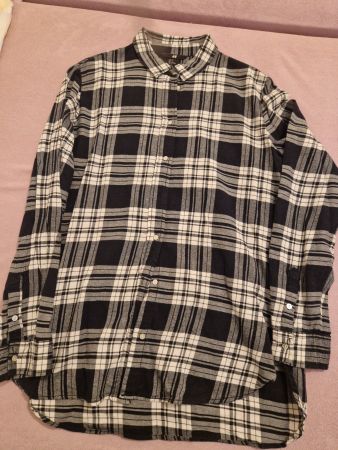 H&M Hemd, Holzfäller Look, Schwarz-Weiss, Grösse 34