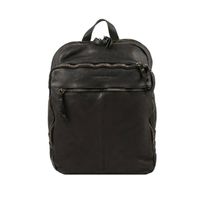 Lederrucksack groß Milano - Farbe: Schwarz