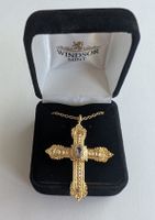 Kreuz von Papst Benedikt XVI - 18 Karat vergoldetes Zink