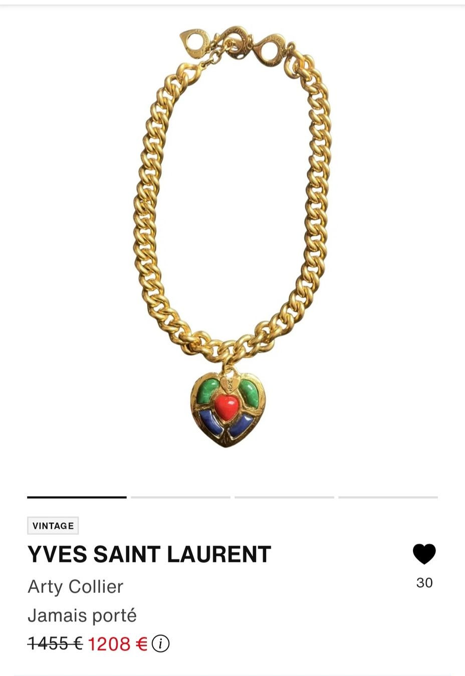 Saint Laurent Altri gioielli: Parure Yves Saint Laurent vintage – Usato da Chêne-Bourg venduto da chsandra34 2