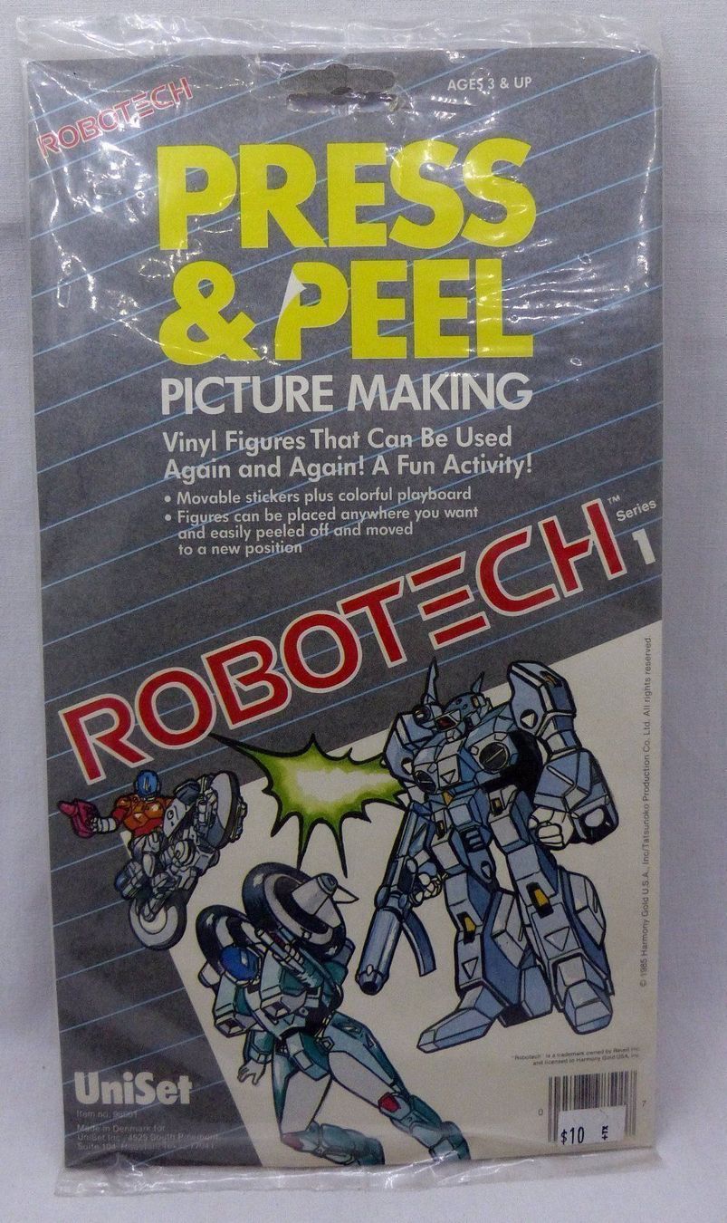 Giochi: 1985 ROBOTECH PRESS PEEL COMPLETE SERIE 1 & 2 STILL SEALED – Nuovo e nell'imballaggio originale da Lugano venduto da YouWantUS 6