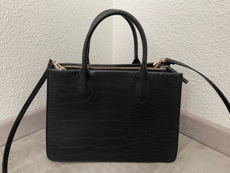 Handtasche schwarz mit Lederoptik / H&M
