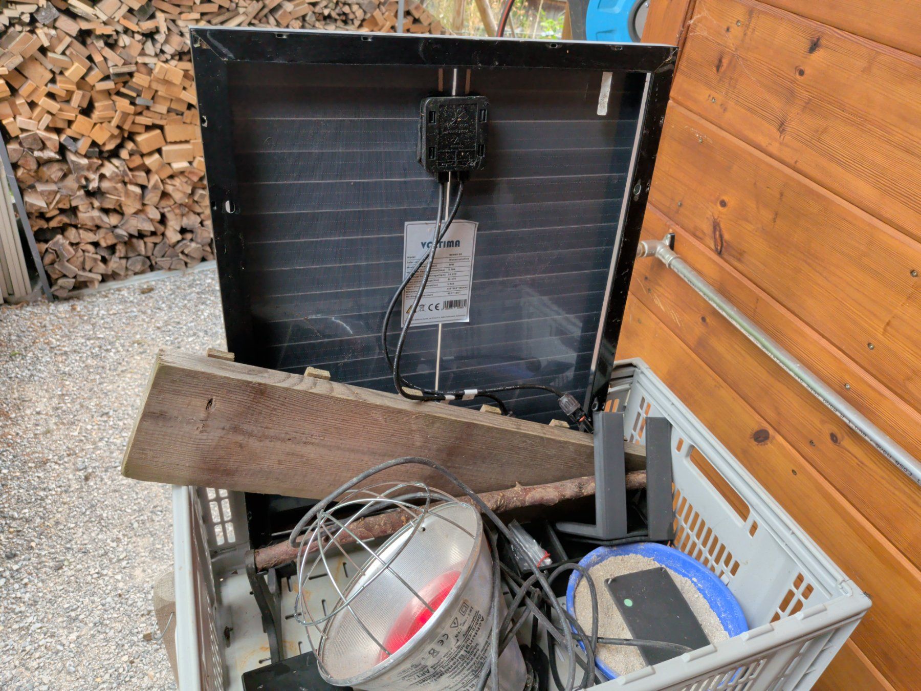 Gabbie, trasporto & Sicurezza: Hühnerhaus mit Solar Holz braun gebraucht – Usato da Wengi b Büren venduto da pel_7xtg 3