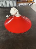 Lampe Vintage Ikea Rouge Années 70-80