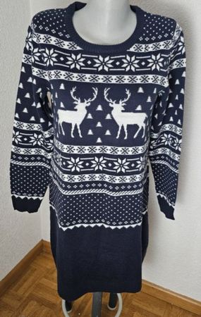 Strickkleid mit Norwegermuster, Gr. 40/42
