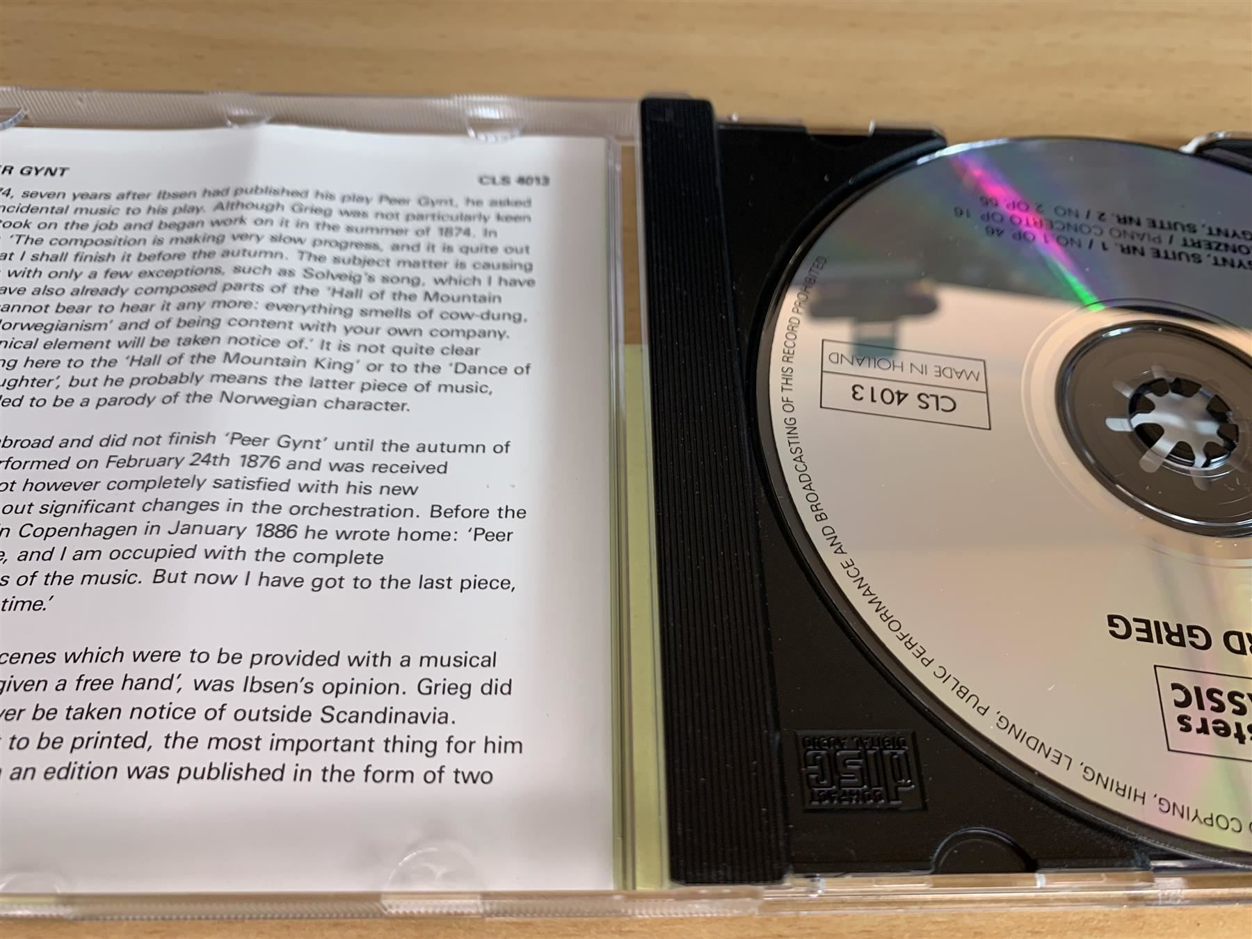 CD: Grieg – Peer Gynt – Usato da Rikon im Tösstal venduto da Alpenmutz 2