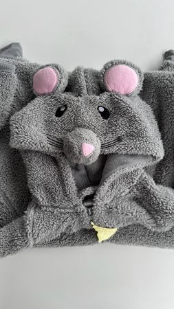 Onesie Maus grau Grösse XL gebraucht