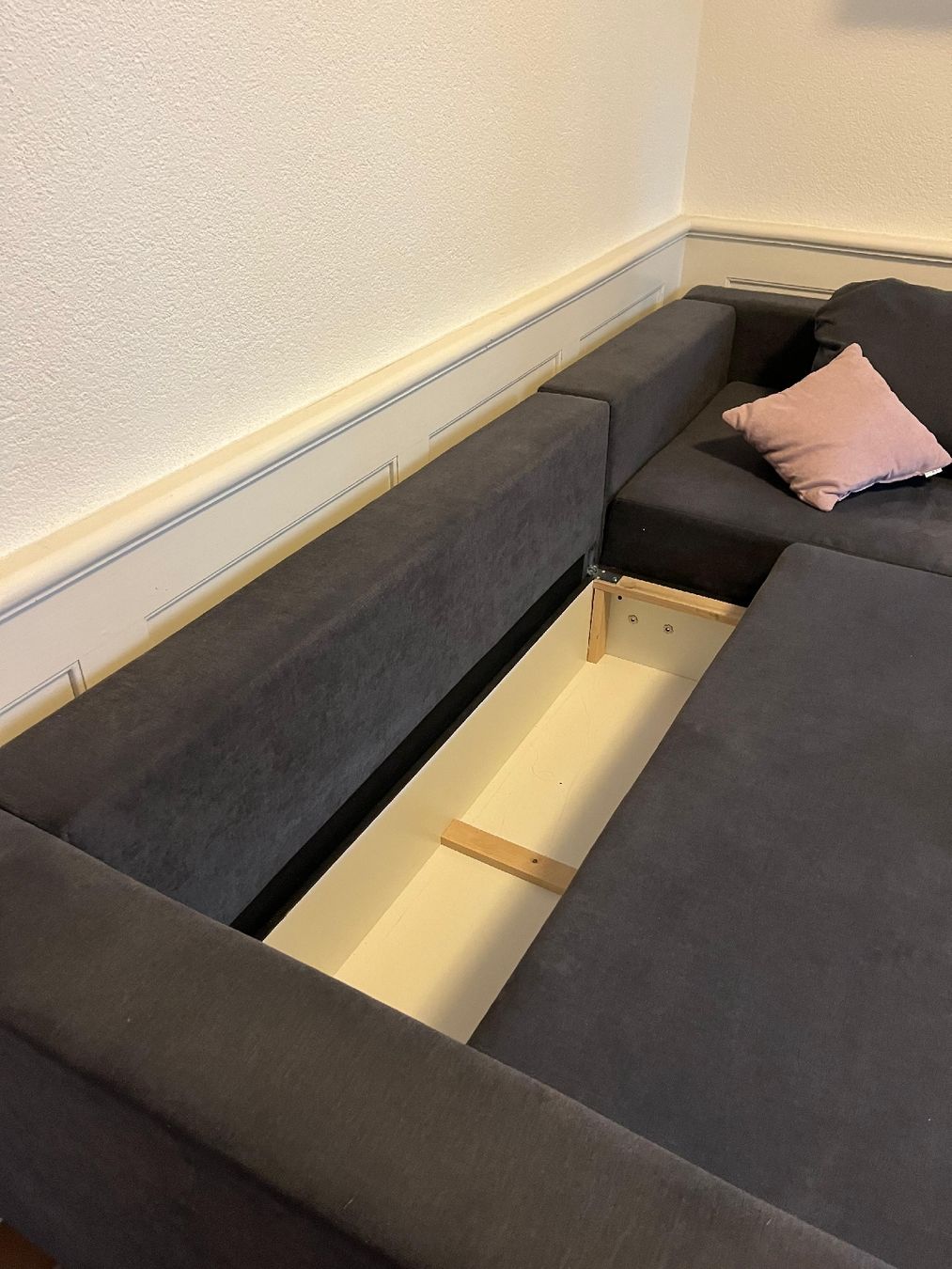 Divani: Ecksofa Dunkelgrau mit Schlaffunktion – Usato da Baden venduto da culto-11 4
