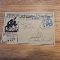 Dokument Illustrierte Karte Genève 1919 Meubles Zemp
