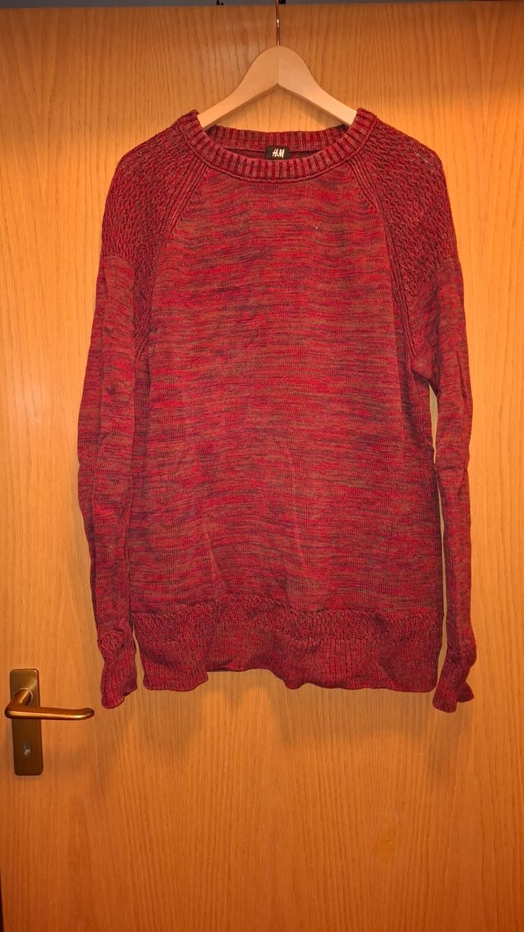 H&M Maglioni & Felpe: H&M Herren Strickpullover, Grösse XL, Weinrot – Usato da Fischbach-Göslikon venduto da Rainbow88