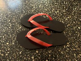 Ancient greek saionara jelly flip flop leather sole size 37