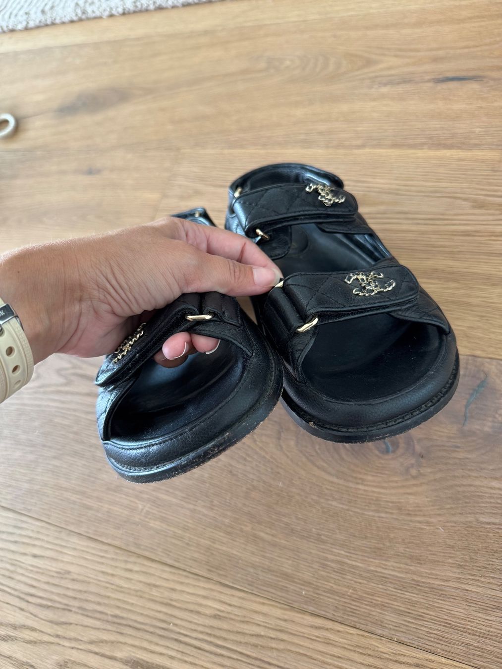 Chanel Damenschuhe: Chanel Dad Sandale Gr. 39C, schwarz – Gebraucht aus Triesen von atos87 1