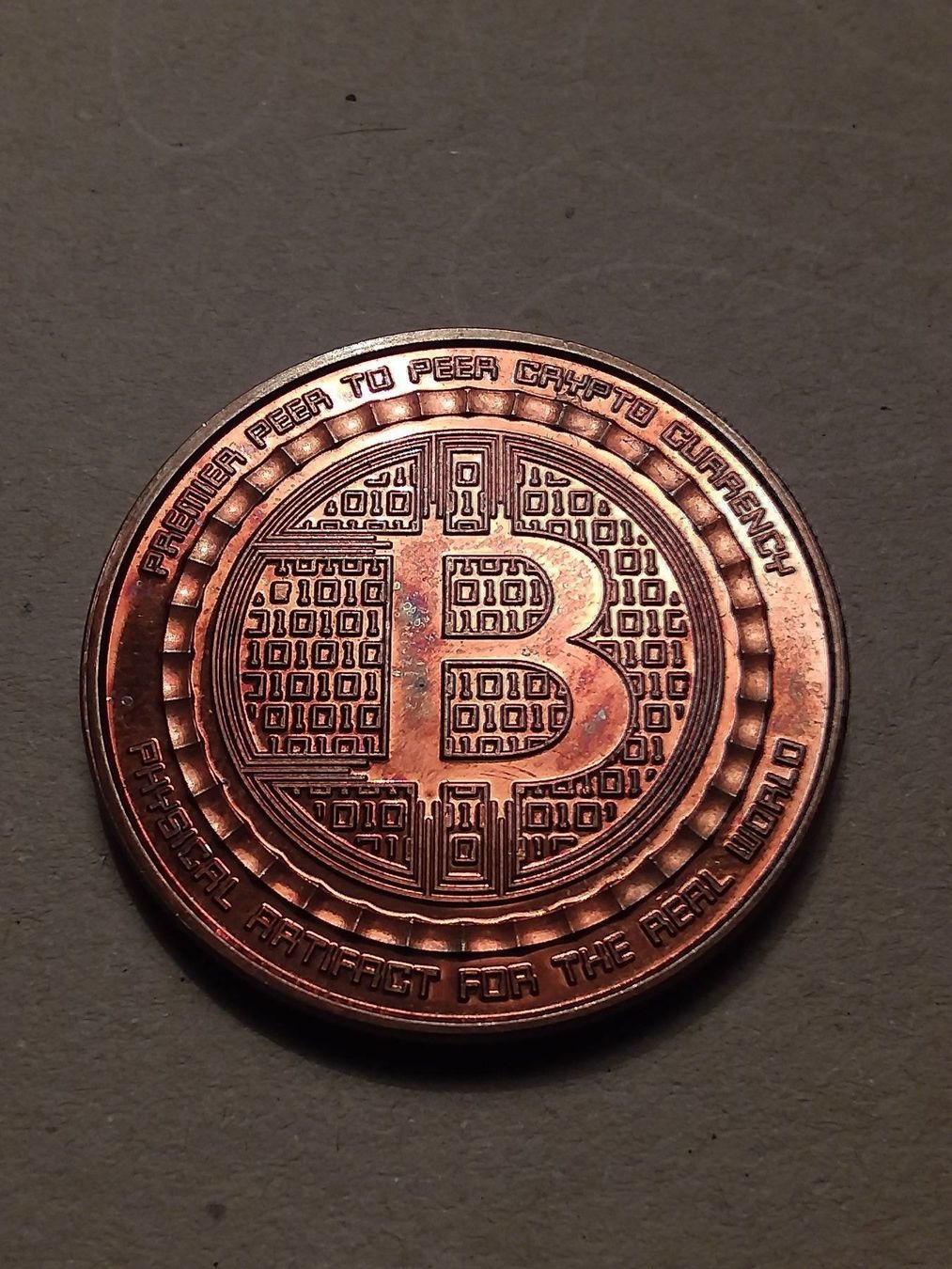 Medaglie: Kupfermedaille Bitcoin 1 oz – Usato da Schwyz venduto da Trofana 1