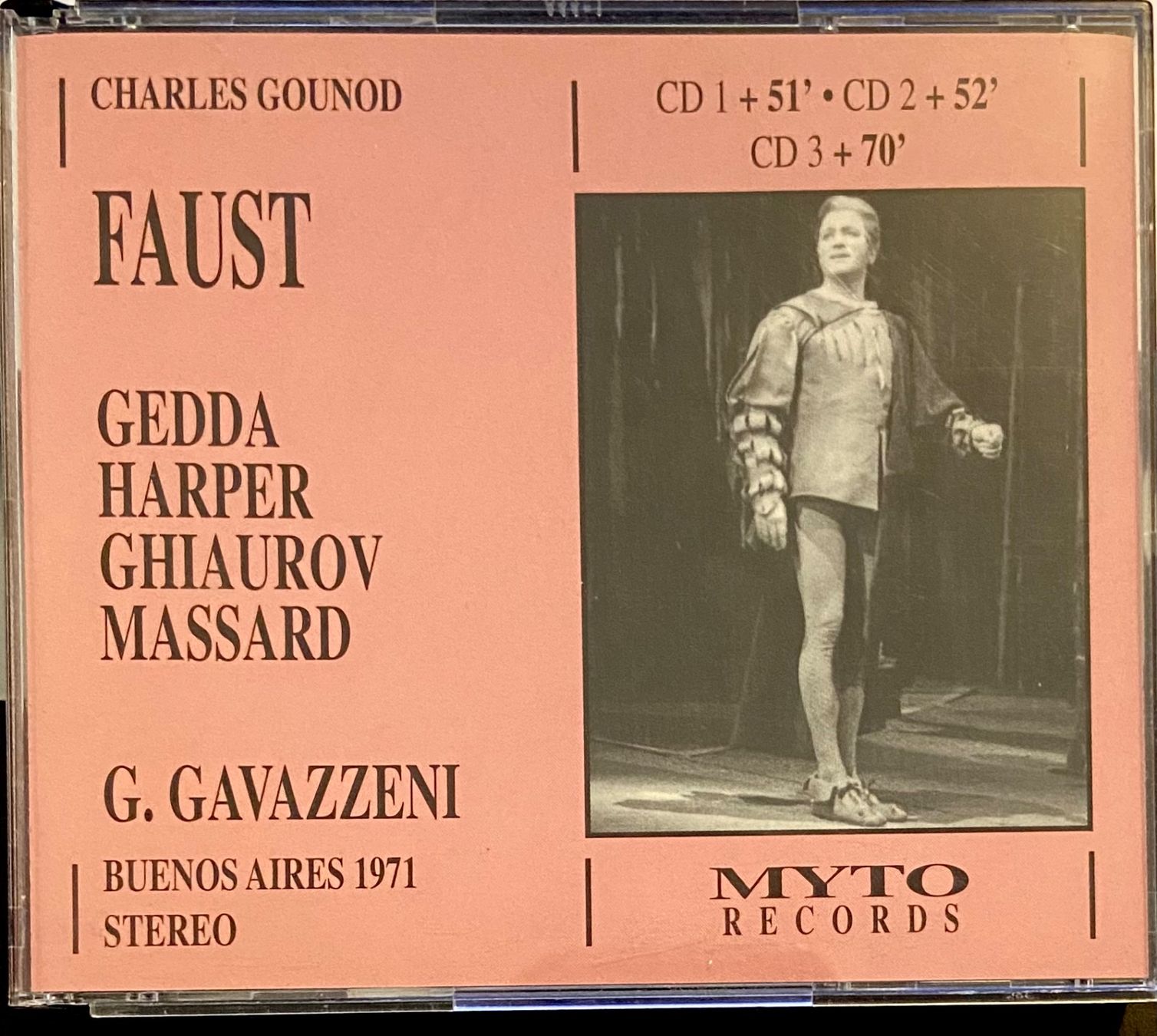 CDs: 3 CDs Oper-Boxset • Charles Gounod • Faust • Gedda • Harper – Gebraucht aus Luzern von Lycka