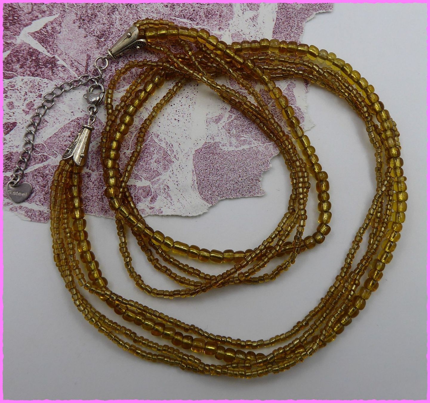 Catenine: 4-reihig Glasperlen - Collier Rocailles ca. 49cm – Nuovo e nell'imballaggio originale da Oberglatt ZH venduto da Diamond-Girl 3