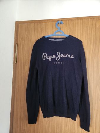 Pull Pepe Jeans London noir taille S /M 80% laine d'agneau